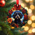 Cockapoo Black Wreath Christmas Decoration